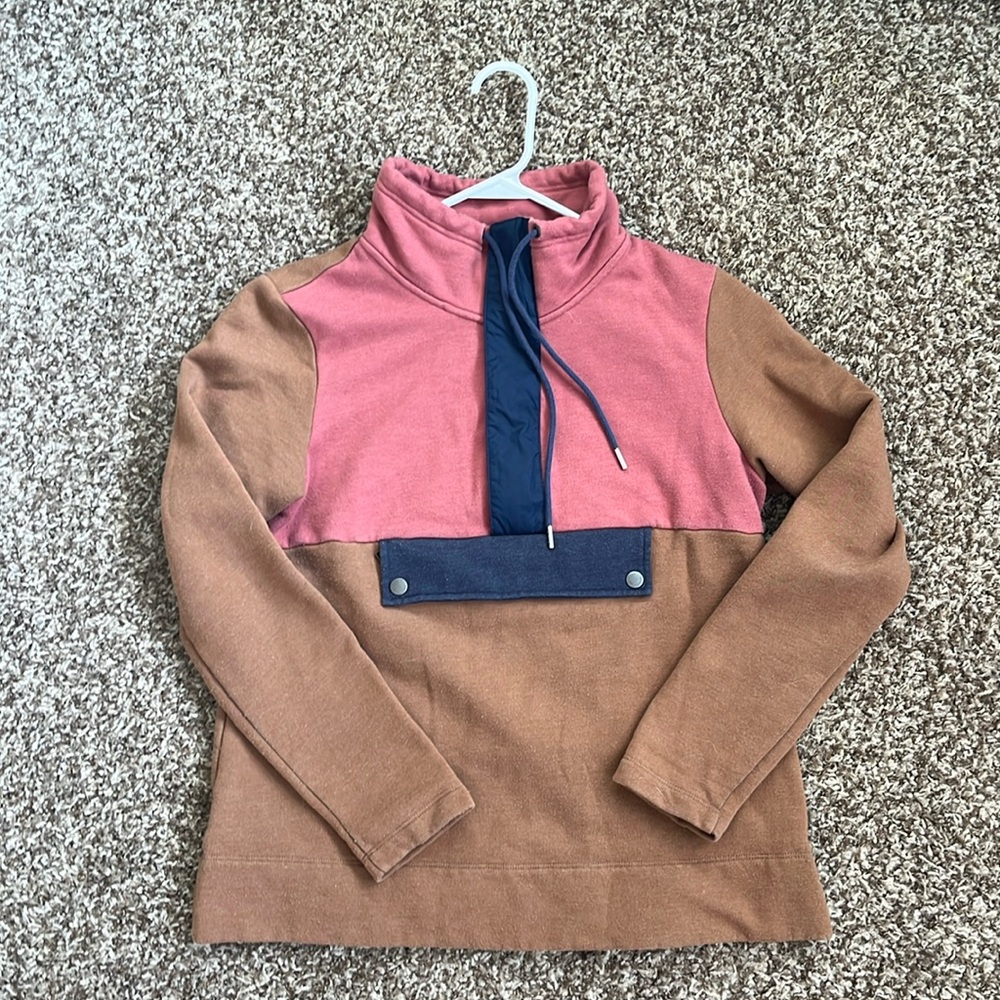 L.L. Bean Signature Colorblock Pullover Sweater
